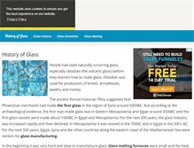 Tablet Screenshot of historyofglass.com